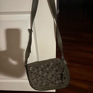 Vince Camuto Studded Olive Crossbody Bag